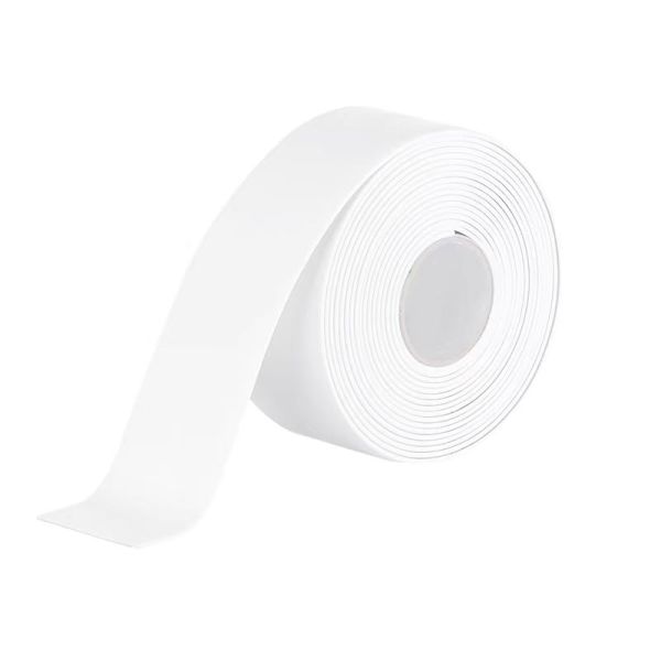 Bath & Kitchen PVC Self-Adhesive Sealant Strip Pressure Sensitive Acrylic Caulk Tape for Shower Tile Sealing