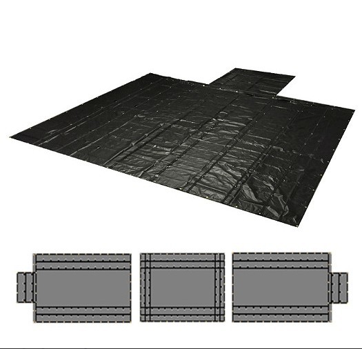1000D * 1000D 18 унций 8 футов Drop Flatbed Truck Tarps