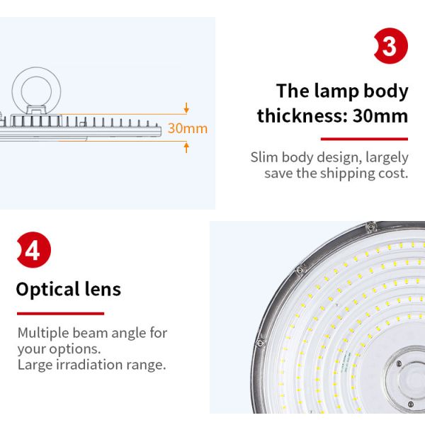 Освещение сарая UFO яркости приспособлений светов залива СИД промышленного склада 200w высокое супер