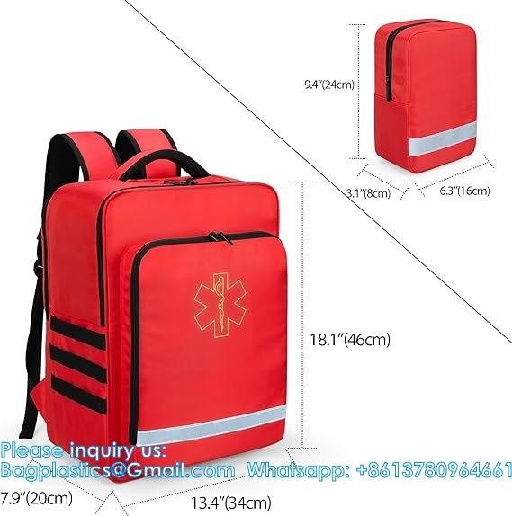 Emergency Medical Backpack 50L Responder Trauma Bag For EMT, Home Care Professional First Aid Kits Storage Medical Bag