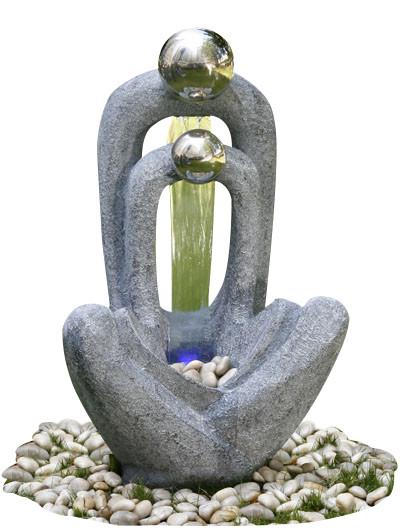 Stainless Steel Material Cast Stone Fountains , Decorative Water Fountain With Pump