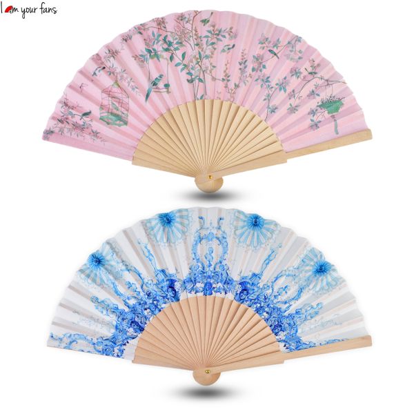 Eco-friendly Folding Hand Fan Spanish Wooden Fan Wood Fan for Weddings,Souvenirs, Gifts