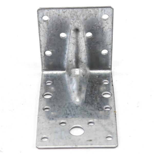 Customized Logo 2.0mm Metal Stamping Parts Reinforced Angle Bracket Wood Connector