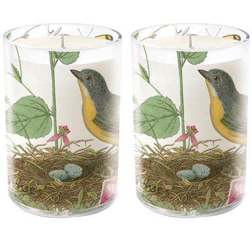 Bird Glass Votive Candle Holders