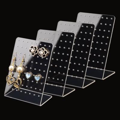 Lucite Acrylic Earring Holder Stand Clear Retail Super 72 Hole  Jewelry Torage