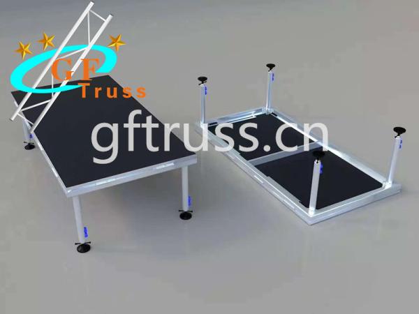 4ft*4ft 6061-T6 Aluminum Stage Platform Height Adjustable