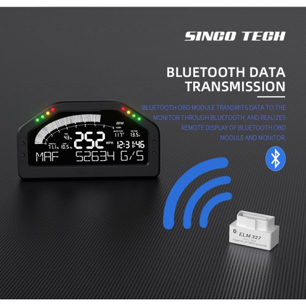 датчик Temp воды цифров экрана LCD корабля 12v для гоночной машины