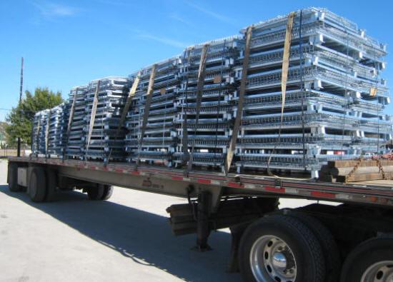 Stainless Steel Wire Mesh Cage Folded Collapsible Wire Mesh Containers Heavy Duty