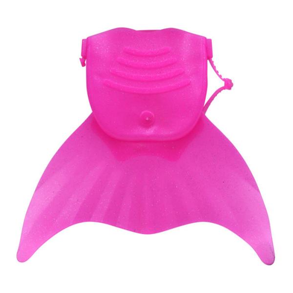 Adjustable Mermaid Monofin , Pink Mermaid Swim Fins Kids 6-12 Years Old