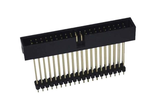 Placa do PWB 2,0 do passo do conector 40 do Pin milímetros de tipo plástico duplo do MERGULHO em linha reta