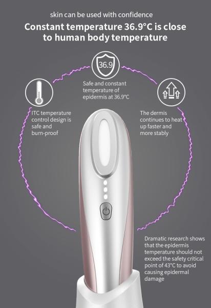 Dispositivo da beleza de Mini Heating Ultrasonic Face Plasma para o aperto da pele