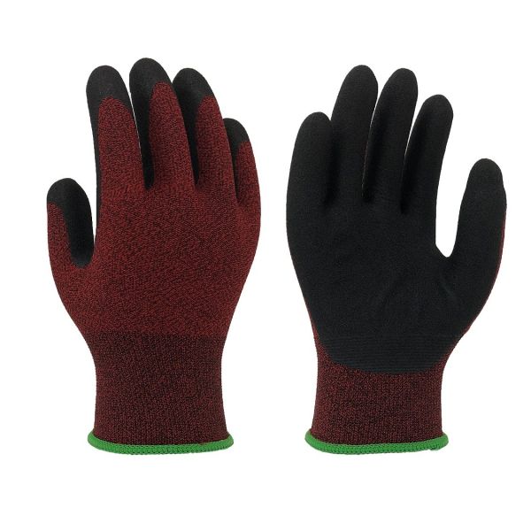 Сжатие 15 датчиков общего назначения твердое минируя черные перчатки нитрила