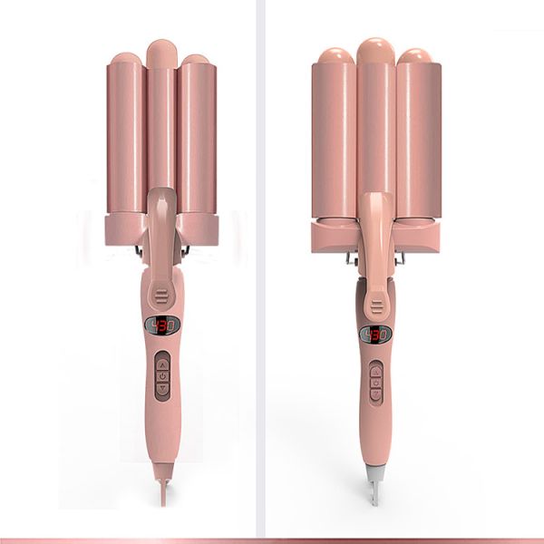 Дисплей температуры LCD волосы 3 бочонков колеблет для Beachy Frizz свободные волны