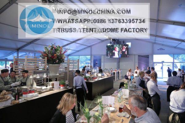 Wind Loading 120km/Hour Outdoor Wedding Tent With Air Conditioner