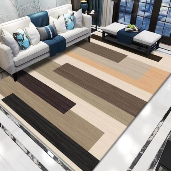 Home Machine Washable Full Living Room Floor Carpets Hand-Printed Sofa Bed Blanket