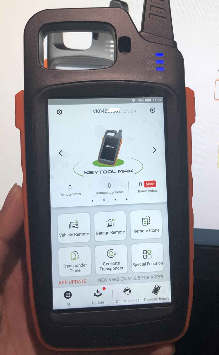 Bluetooth Xhorse VVDI Ключевой инструмент Max с VVDI MINI OBD инструмент Отправить обновление кабеля