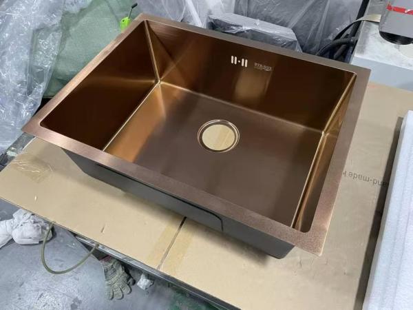 Handmade Undermount Coloured Stainless Steel Single Bowl Sink Stylish And Functional
