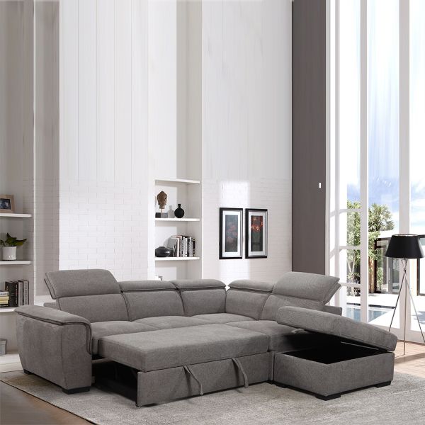 L Shape Antiwear Luxury Corner Sofa Multifunctional Practical