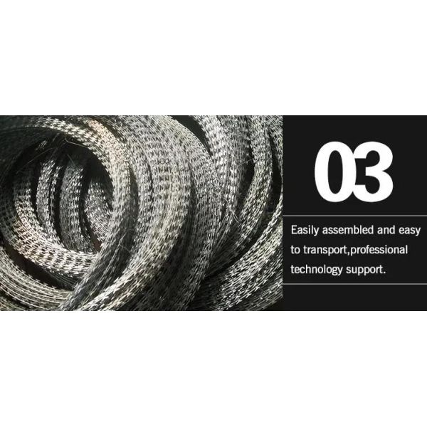 Durable Concertina Razor Wire for Secure Prison Perimeters