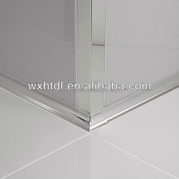 Brushed Stainless Steel Corner Trim Flat Finish 8mm 10mm