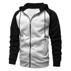 ODM/OEM wholesale puls size men's hoodies full zip up custom print logo hoodie for man