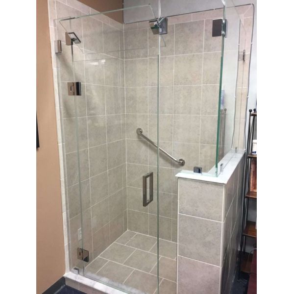 Долговечная гидравлическая стеклянная дверная петля для подключения стекла к стеклу