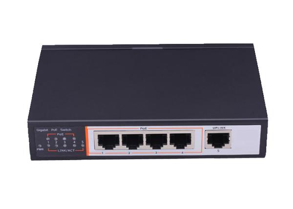 Fast Unmanaged Network Poe Switch 5 Port Gigabit Automatic Recognition