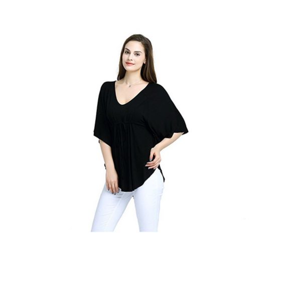 Newest Design Women Loose Blouse Bat Sleeve Lady Casual Tops Hot Sale