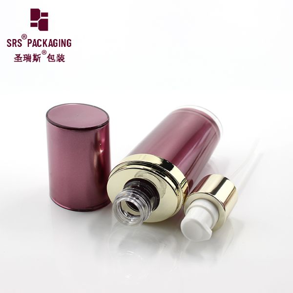 L040 15ml 30ml 60ml 120ml luxury oval shape empty acrylic plastic bottle