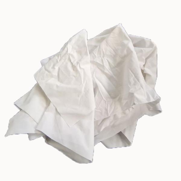 Algodão branco reciclado Rags 44*44cm da folha de cama para a limpeza da pintura