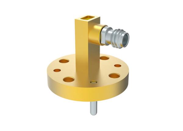 74GHz~110GHz WR10 BJ900 To 1.0mm Female Right Angle Waveguide To Coax Adapter