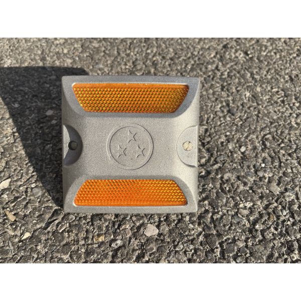 10x10cm Filling Sand Reflective Cat Eye Single/Two Sides Reflector Road Stud White Road Marker