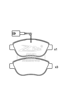 77362092 Fiat Multipla Brake Pads / Front Ceramic Brake Pads