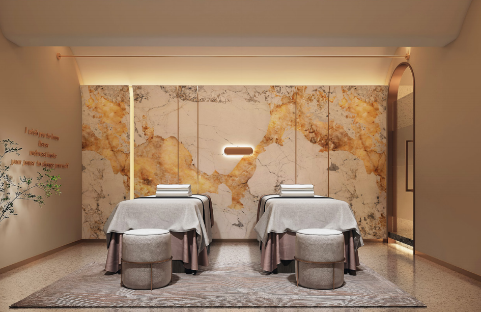 Luxury 3D Printed Stone Feature Wall Panel Ultra HD TV Background