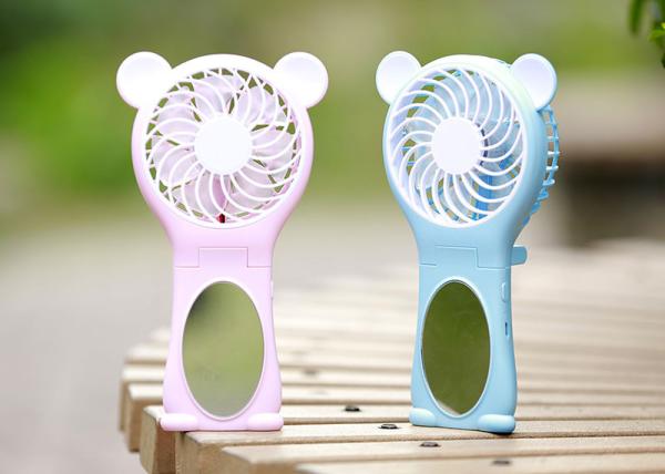 Automatic Cartoon Mini Small Battery Operated Fan Foldable Bear Usb Large Air Outlet
