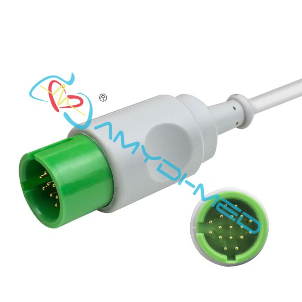 Hospital SPACELABS ECG Cable With Leadwire Round 17P 5 Lead Snap OEM