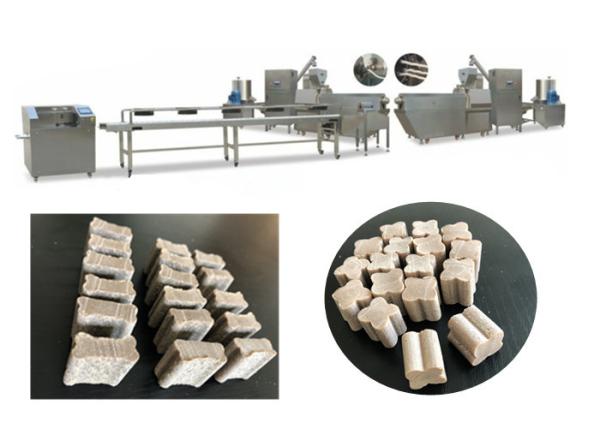 La machine de festin d'ANIMAL FAMILIER de solides solubles simple/couleur de double traite la production de chewing-gum