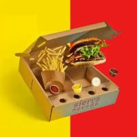 Customized hamburger box packaging french fries fried chicken box paper fast food box cardboard