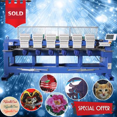 Cheapest 15 needle 6 head computer embroidery machine price HOLiAUMA china best 6 head embroidery machine supplier