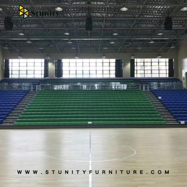 STUNITY Durable Retractable Stadium Bleacher Chairs