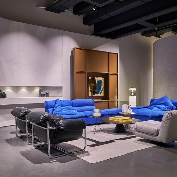 Italian Design Fabric Modular Sofas Set Luxury Living Room Sofas Combination Fabric Sofas Couch Set