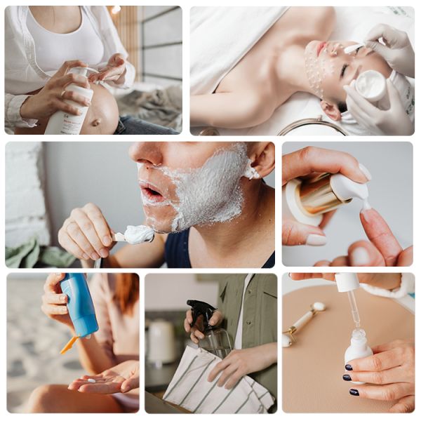 55 мл 100 мл 150 мл Косметическая упаковка Бутылка Спрей для ухода за кожей с каплей воды