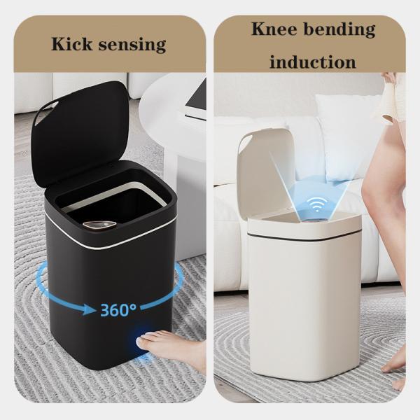 Cute Smart Self Seal Changing Electronic Touch Automatic Sensor Auto Bag Change Trash Can
