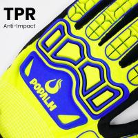 Impact Knuckle Protection Gloves Cut Level C Anti Cut Oil Industrial Mining gloves
