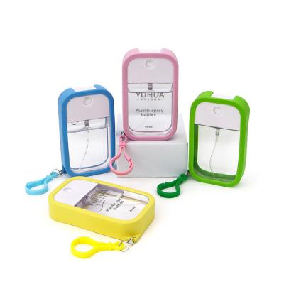 perfume plástico Packgaing de 45ml 50ml fácil a Carry Square Shape