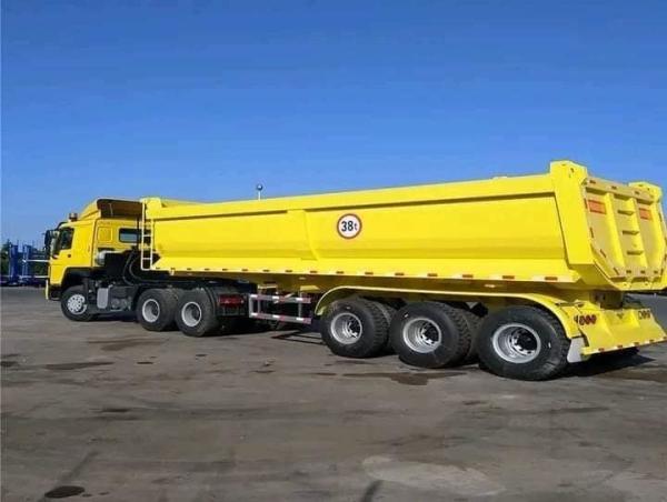 Hydraulic Rear Dump Tipper Trailer 3 Axles Tipper Semi Dump Truck Semi Trailer for High