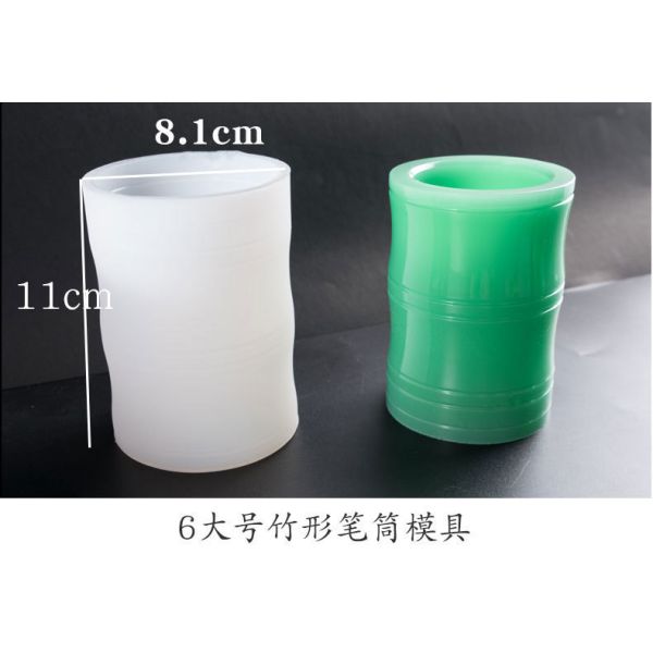 Large pen holder cylindrical square multi specification table mold patterned pen holder silicone mold