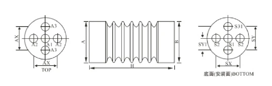 EL High Voltage Standoff Insulator BMC DMC SMC Series High Voltage Composite Insulators Busbar Standoff Insulator