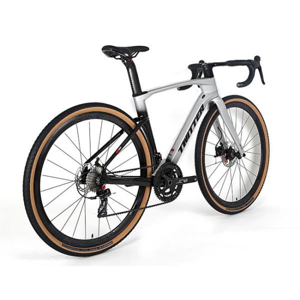 Велосипед гравия волокна углерода ГРАВИЯ 9.7KG TWITTER, автошина велосипеда 700x40C волокна углерода гибридная