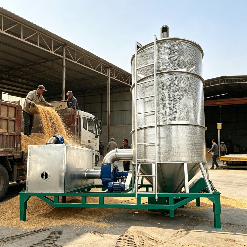 High Capacity 50t/d Industrial Grain Dryer Wheat Mobile Grain Dryer Machine Mobile Grain Dryer Machine Gas